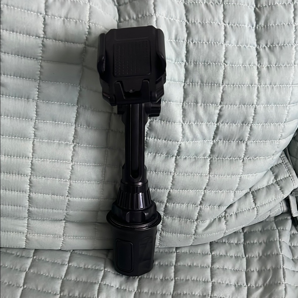 Tall black long neck adjustable cell phone cup holder